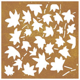 decoration murale jardin acier corten design feuilles erable 2 | jardinna