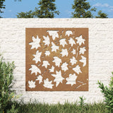 decoration murale jardin acier corten design feuilles erable default title | jardinna