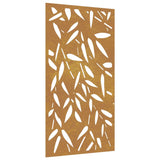 decoration murale metal design feuilles bambou 1 1 | jardinna