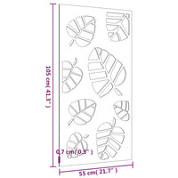 decoration murale metal design feuilles tombantes 7 | jardinna