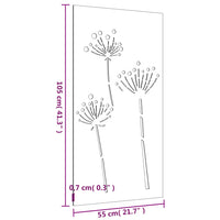 decoration murale metal design fleur 7 | jardinna