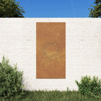 decoration murale metallique design acier corten jardin default title | jardinna