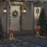 decoration noel canne a sucre 50 led blanc chaud 49x85 cm 2 | jardinna