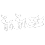 decoration noel exterieur renne traineau 576 led multicolores ip44 225x46x47 cm 6 65nk | jardinna