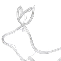 decoration noel exterieur renne traineau 576 led multicolores ip44 225x46x47 cm 9 26ov | jardinna