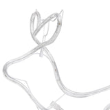 decoration noel exterieur renne traineau 576 led multicolores ip44 225x46x47 cm 9 26ov | jardinna