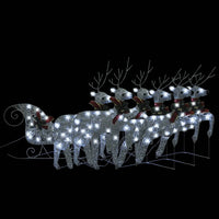 decoration noel exterieure traineau lumineux 140 led 65x155x38 cm 2 | jardinna