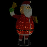 decoration noel figurine pere noel led tissu luxe 180x80x116 cm 2 | jardinna