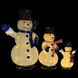 decoration noel figurines bonhomme neige led 270 led 81x60x125 cm 2 | jardinna