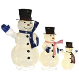 decoration noel figurines bonhomme neige led 270 led 81x60x125 cm 3 | jardinna