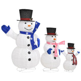 decoration noel figurines bonhomme neige led 270 led 81x60x125 cm 4 | jardinna