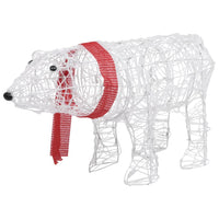 decoration noel ours lumineux 45 led 71x20x38 cm acrylique 2 | jardinna