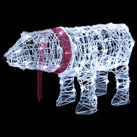 decoration noel ours lumineux 45 led 71x20x38 cm acrylique 3 | jardinna