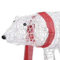 decoration noel ours lumineux 45 led 71x20x38 cm acrylique 6 | jardinna