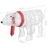decoration noel ours lumineux 45 led 71x20x38 cm acrylique 9 | jardinna