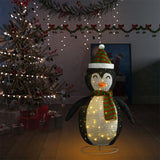 decoration noel pingouin a led tissu luxe 120 cm 3 | jardinna