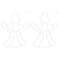 decoration noel silhouette dange 2 pcs 50 led blanc chaud 38x42 cm angel 1 | jardinna