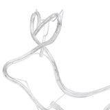 decoration noel traineau lumineux exterieur 252 led multicolores 225x46x47 cm 10 | jardinna