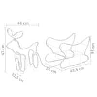 decoration noel traineau lumineux exterieur 252 led multicolores 225x46x47 cm 12 | jardinna