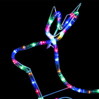 decoration noel traineau lumineux exterieur 252 led multicolores 225x46x47 cm 6 | jardinna