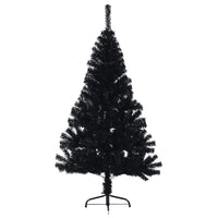 demi sapin noel artificiel 120 cm support pvc 3 | jardinna