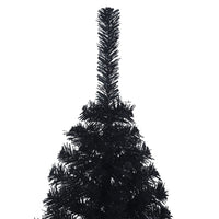 demi sapin noel artificiel 120 cm support pvc 5 | jardinna