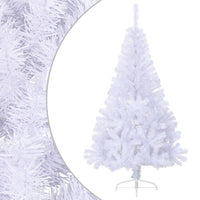 demi sapin noel artificiel 120 cm support pvc blanc 150 x 95 cm 1 | jardinna