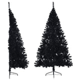 demi sapin noel artificiel 120 cm support pvc noir 180 x 115 cm 1 | jardinna