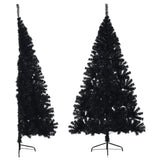 demi sapin noel artificiel 120 cm support pvc noir 210 x 120 cm 1 | jardinna