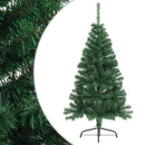 demi sapin noel artificiel 120 cm support pvc vert 150 x 95 cm 1 | jardinna