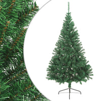 demi sapin noel artificiel 120 cm support pvc vert 210 x 120 cm 1 | jardinna