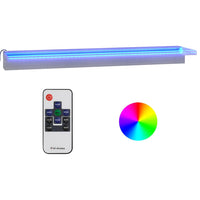 deversoir telecommande led rvb inox durable piscine pro 2 | jardinna
