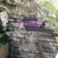 deversoir telecommande led rvb inox durable piscine pro 60 x 21 x 8 cm 1 | jardinna