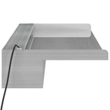 deversoir telecommande led rvb inox durable piscine pro 9 | jardinna