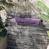 deversoir telecommande led rvb inox durable piscine pro 90 x 21 x 8 cm 1 | jardinna