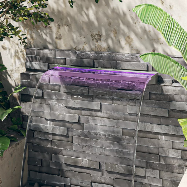 deversoir telecommande led rvb inox durable piscine pro 90 x 21 x 8 cm 1 | jardinna