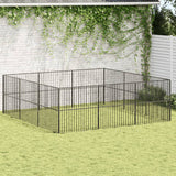 enclos animaux securise acier galvanise 300 x 300 x 100 cm | jardinna