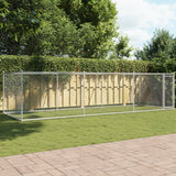 enclos chien exterieur acier galvanise 1 porte 6 x 2 x 15 | jardinna