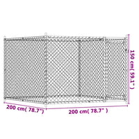 enclos chien exterieur acier galvanise 6 | jardinna