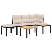 ensemble banc jardin coussins 4 pcs mobilier exterieur elegant confortable 2 | jardinna