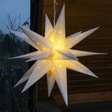 etoile noel eclairee led 58 cm gris clair decoration 3 | jardinna