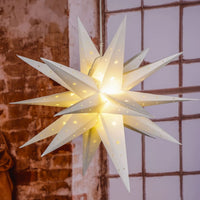 etoile noel eclairee led 58 cm gris clair decoration default title 1 | jardinna