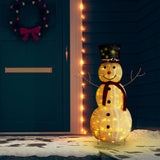 figurine bonhomme neige noel a led 180 led tissu 60x120 cm 120 cm 1 | jardinna