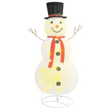 figurine bonhomme neige noel a led 180 led tissu 60x120 cm 2 | jardinna