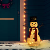 figurine bonhomme neige noel a led 180 led tissu 60x120 cm 60 cm 1 | jardinna