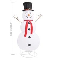 figurine bonhomme neige noel a led 180 led tissu 60x120 cm 8 | jardinna