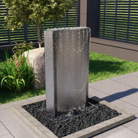 Fontaine Décorative Jardin en Acier Inoxydable