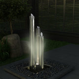 fontaine decorative jardin cascade acier inoxydable 9 | jardinna