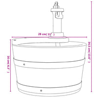 fontaine jardin decorative bois pompe electrique 8 | jardinna