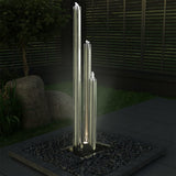 fontaine jardin exterieur elegante acier inox 11 | jardinna